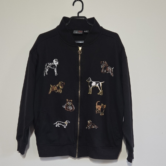 Vintage Jackets & Blazers - Vintage Embroidred Dog and Cat Jacket